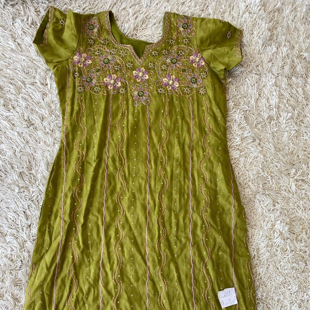 Green salwar suit